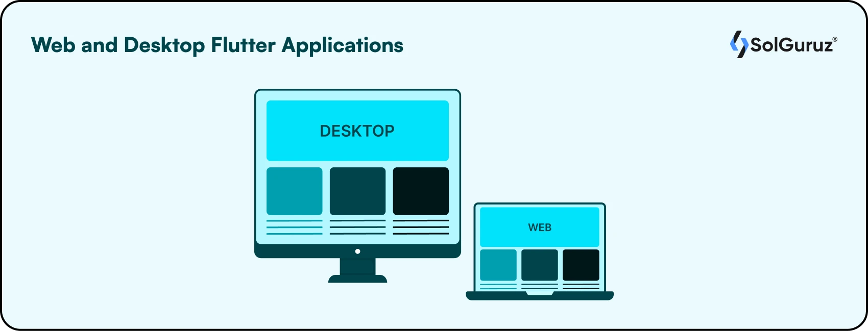 Web and Desktop application development using Flutter