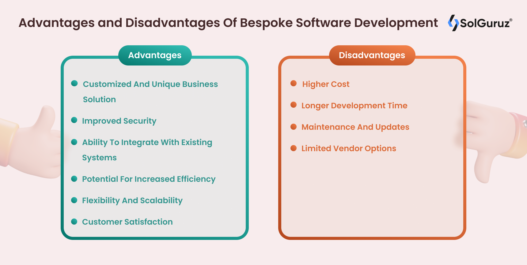 Advantages and Disadvantages Of Bespoke Software Development