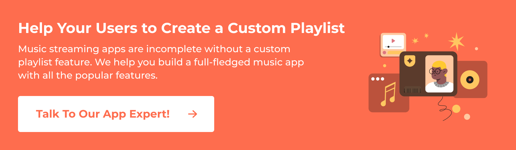 Build an audio streaming app with a custom playlist | How to develop an audio streaming app or music app with a playlist feature