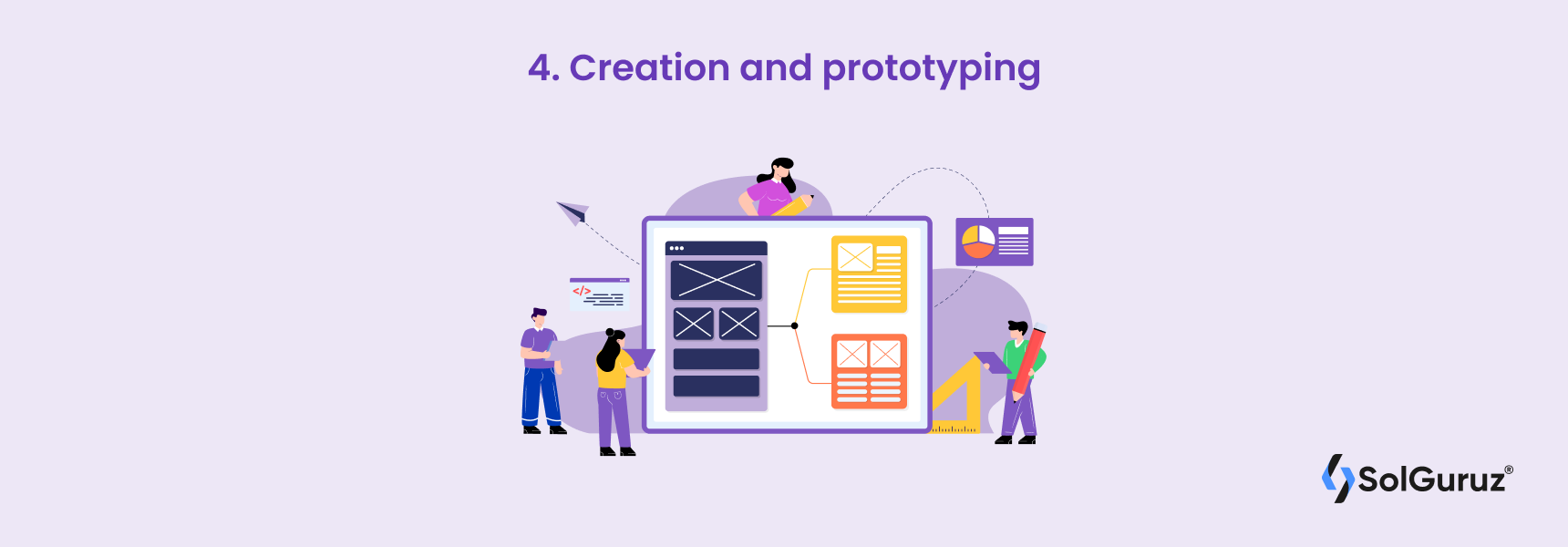 Rapid prototyping complements design sprints by facilitating the creation of simple, fast prototypes of an app that can be tested with users and refined depending on their input.
