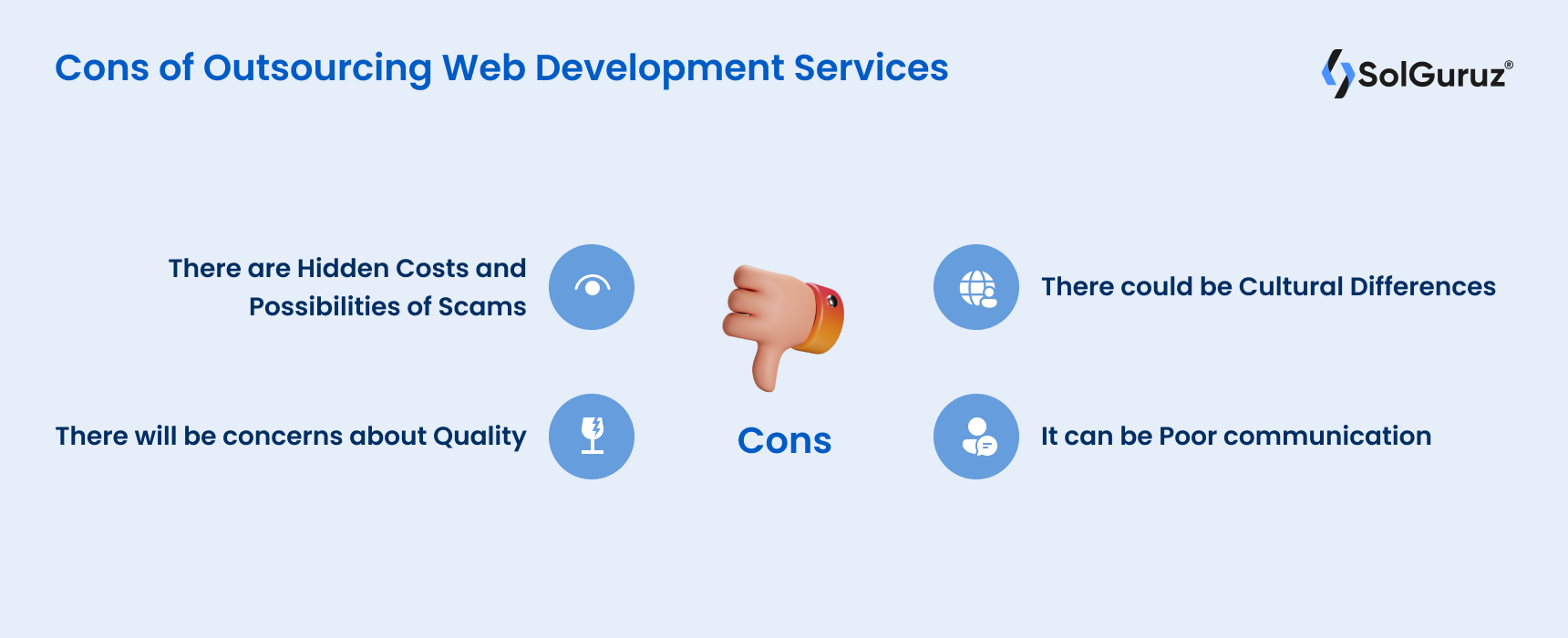 Cons of Outsourcing Web Development Services