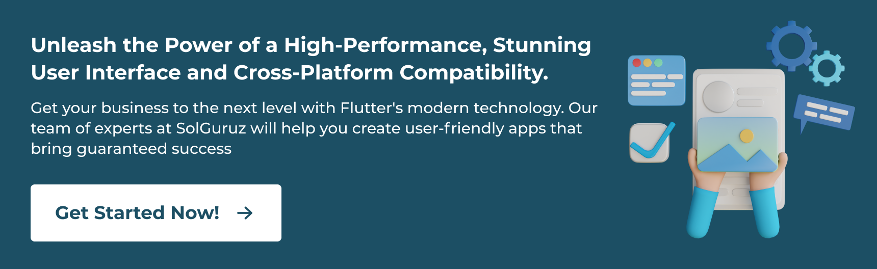 Get your business to the next level with Flutter app development with SolGuruz