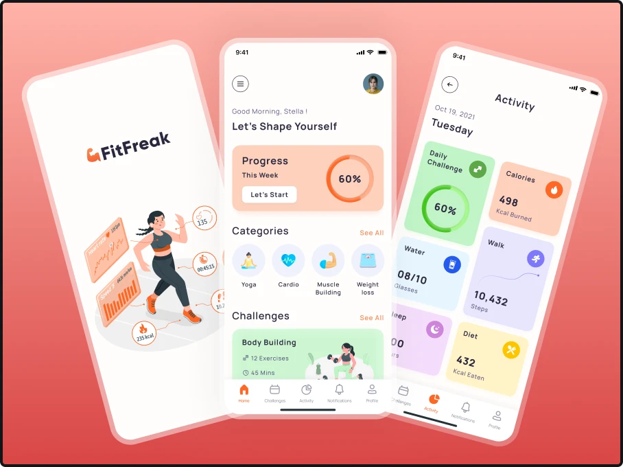Fitness Tracking App design and development
