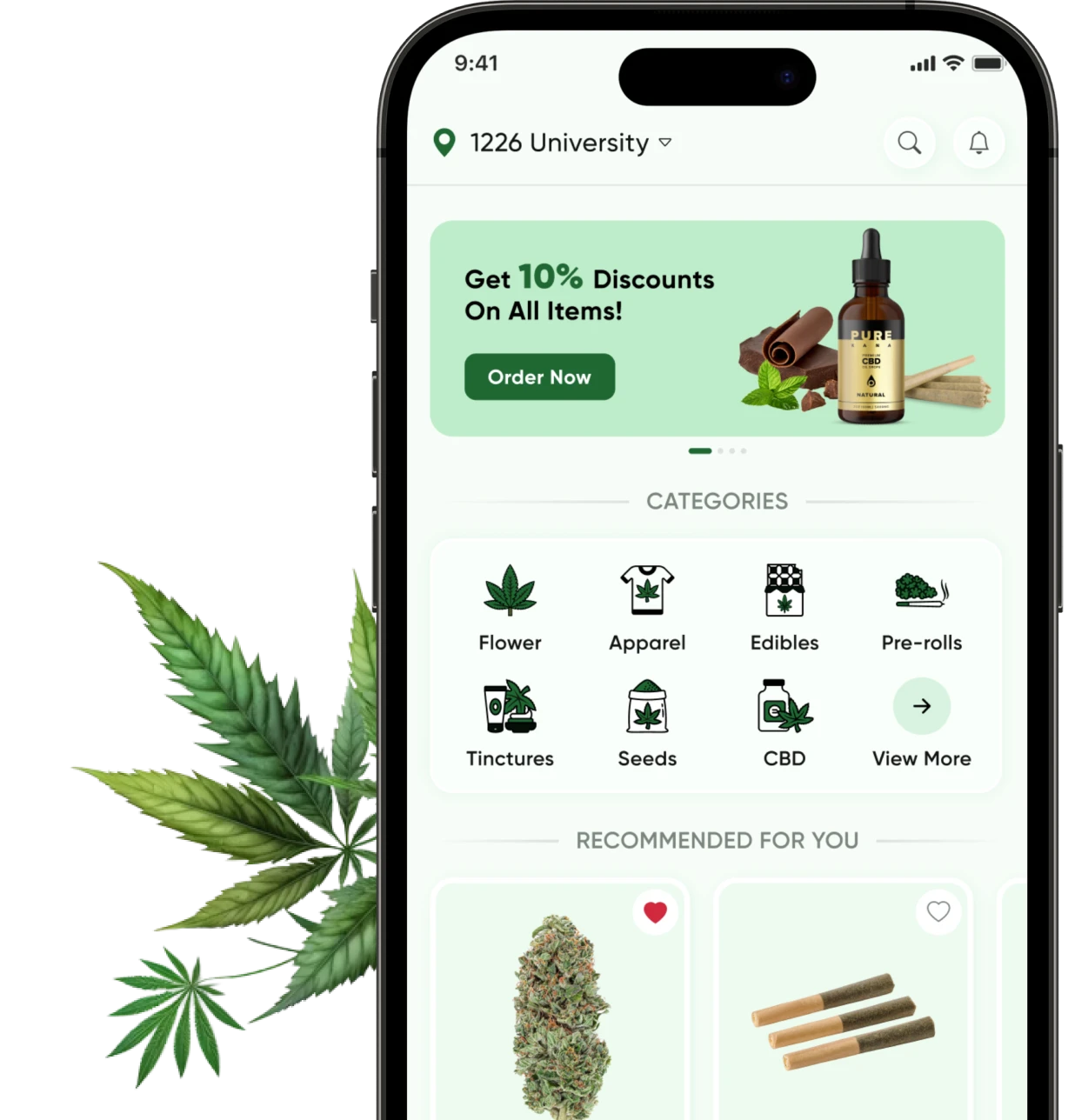 Leafbis - On-demand Cannabis Delivery App Development
