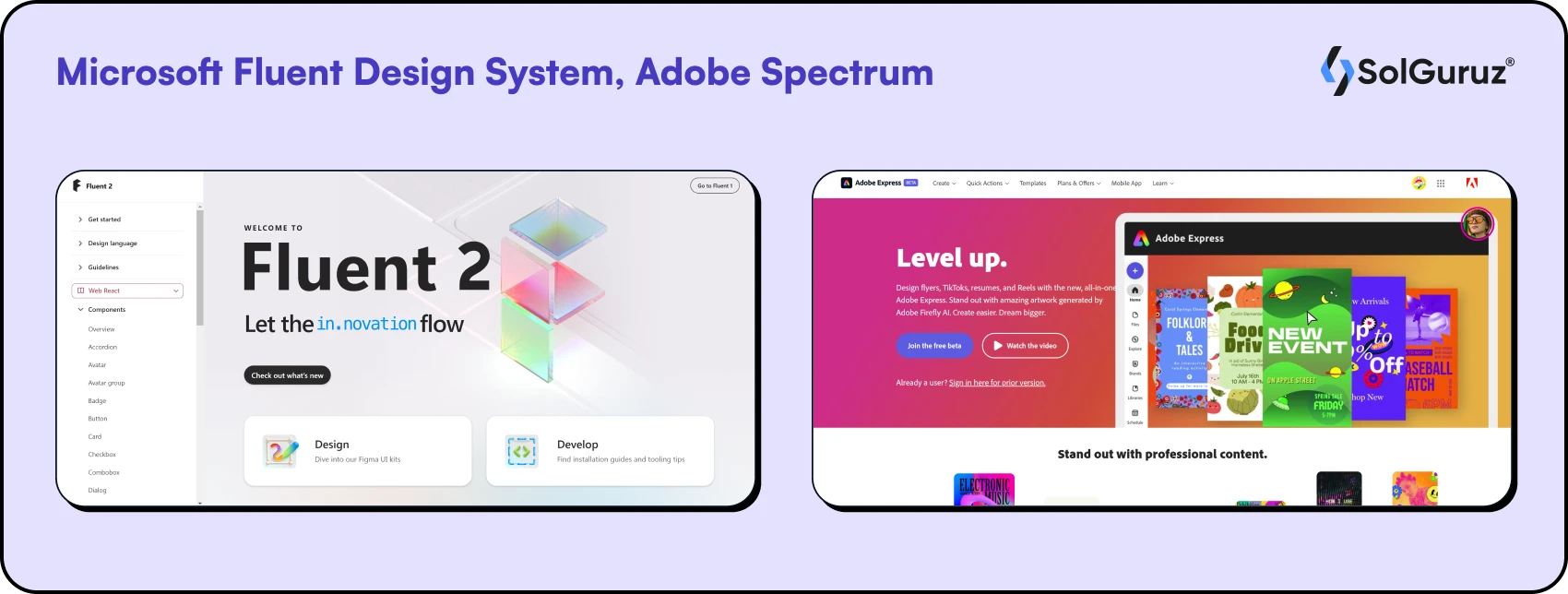 Microsoft Fluent Design System, Adobe Spectrum