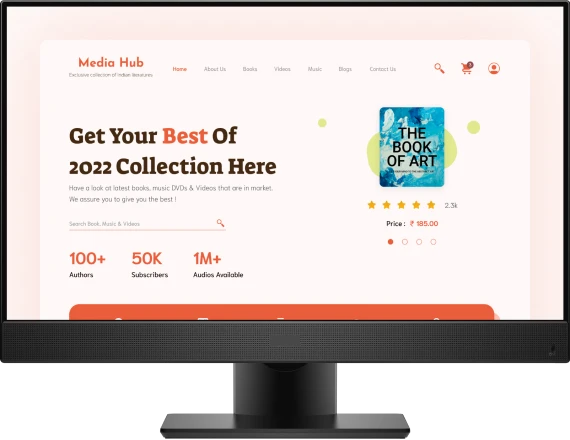 A MediaHub project we delivered, it covered features like online selling of books, musics, and videos.