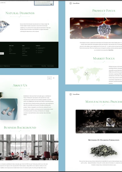 SolGuruz Diamond Jewellery Website Visual Design Mobile