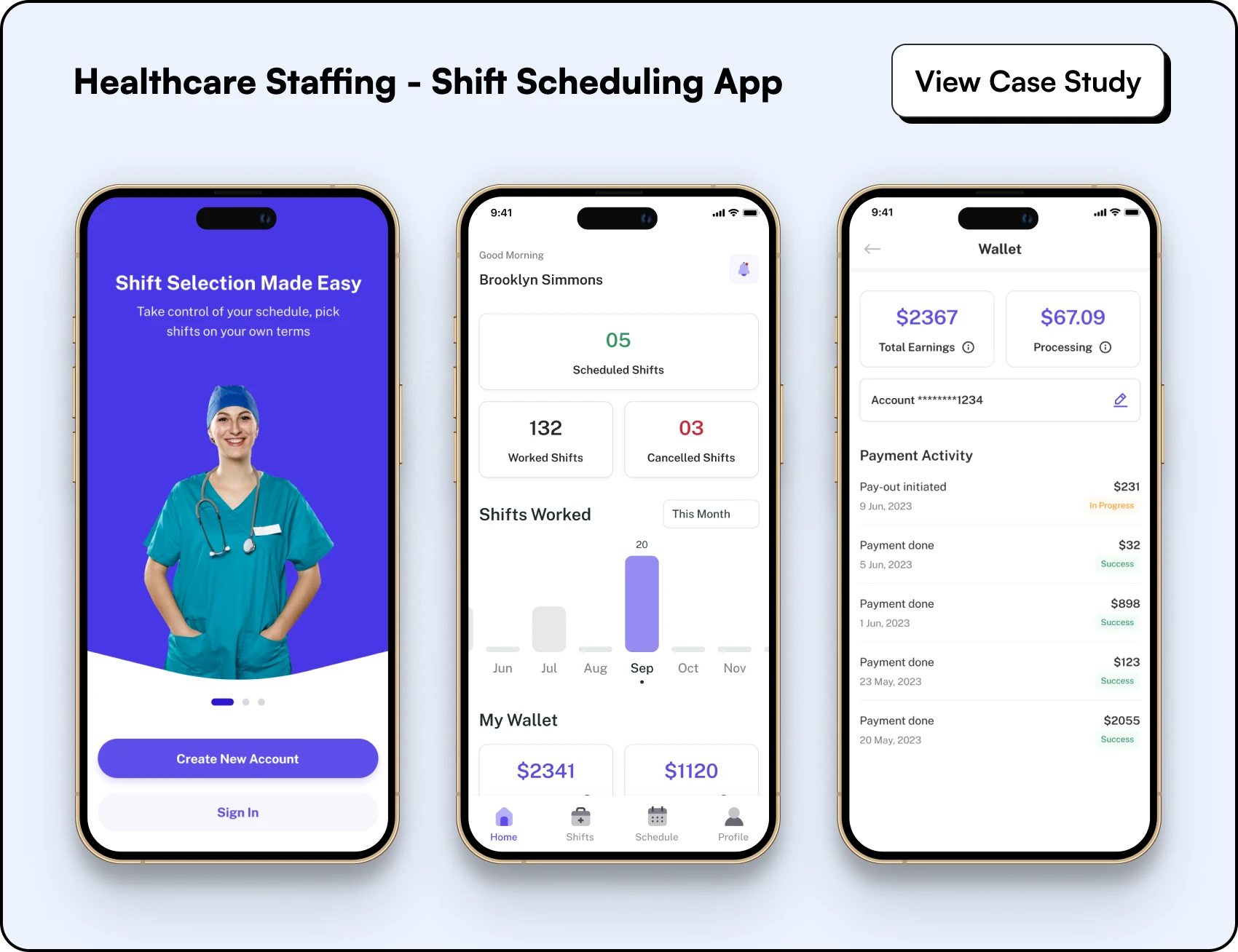 Healthcare Staffing - Medical Nurses Shift Scheduling App
